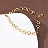 304 Stainless Steel Ring Link Chain Bracelets BJEW-P373-02A-G-3