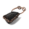 Natural Black Tourmaline Big Pendants G-A270-01R-2