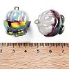 AB Color Resin Pendants RESI-C051-02G-P-3