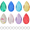 DIY Teardrop Glass & Stainless Steel Keychain Making Kit DIY-SP0001-22-1
