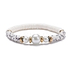 Handmade Polymer Clay Heishi Beads Stretch Bracelet BJEW-JB07453-6
