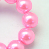 Baking Painted Pearlized Glass Pearl Round Bead Strands HY-Q003-6mm-68-3