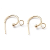 304 Stainless Steel Half Hoop Earrings X-STAS-Z028-B02-G-1