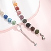 Chakra Natural Lava Rock Round Beaded Necklaces GG-CBA922D-05A-2