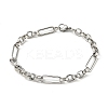 Non-Tarnish 201 Stainless Steel Figaro Chain Bracelets STAS-Z056-09P-1