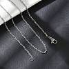 Non-Tarnish 304 Stainless Steel Cable Chains Necklace for Men Women NJEW-N050-A02-S15-2