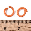 Spray Painted Iron Open Jump Rings IFIN-T017-04B-18-2