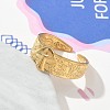 304 Stainless Steel Open Cuff Rings for Women STAS-Z117-19G-3