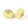 Opaque Resin European Beads RESI-T057-29L-2
