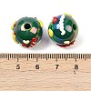 Christmas UV Plating Opaque Acrylic Beads OACR-H057-01D-3