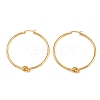 304 Stainless Steel knot Hoop Earrings EJEW-D330-01G-2