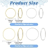 120Pcs 2 Styles 2 Colors Brass Linking Rings KK-YW0003-98-2