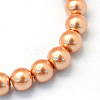 Baking Paint Glass Pearl Round Bead Strands HY-Q003-10mm-33-2