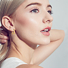 6 Pairs 2 Colors 304 Stainless Steel Huggie Hoop Earrings EJEW-UN0003-11-5