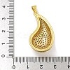 Rack Plating Brass Micro Pave Cubic Zirconia Pendants KK-I718-13G-3