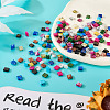 180Pcs 9 Colors 2-Hole Drawbench Glass Seed Beads SEED-TA0001-06-5