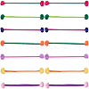 7Pcs 7 Styles Candy Color Acrylic Heart Hair Ties OHAR-CP0001-22B-1