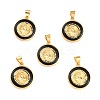 Brass Enamel Pendants KK-P209-03G-RS-2