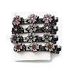 Fashion Double Layer Resin Rhinestone Alligator Hair Clips Sets PHAR-P005-25-2