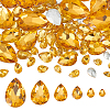 94Pcs 6 Style Glass Rhinestone Cabochons GLAA-FG0001-16A-1