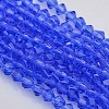 Faceted Bicone Glass Beads Strands EGLA-P017-3mm-10-1