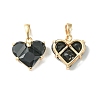Brass Micro Pave Cubic Zirconia Charms X-KK-L208-03G-03-1