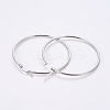 304 Stainless Steel Hoop Earrings EJEW-WH0002-03C-P-2