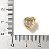 Brass Micro Pave Cubic Zirconia Beads KK-I276-46G-07-3