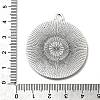 Flat Round Tibetan Style Pendant Cabochon Settings TIBE-C067kg-01AS-NR-3