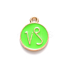 Alloy Enamel Pendants X-ENAM-S124-01B-06E-2
