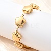 304 Stainless Steel Link Bracelets for Women BJEW-P354-02A-G-3
