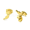 Cute Little Animal Theme 304 Stainless Steel Stud Earrings LS-EJEW-B041-04G-G-2