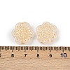 Baking Paint and Golden Metal Enlaced Glass Beads DGLA-T004-09L-3