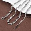 3.8MM 304 Stainless Steel Twisted Chain Necklaces NJEW-P346-02P-2