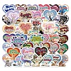49Pcs Cat and Dog PVC Self Adhesive Stickers Set STIC-C003-01-1