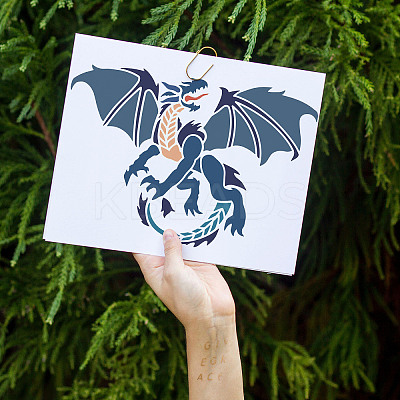 Plastic Drawing Painting Stencils Templates DIY-WH0396-0036-1
