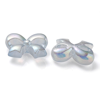 UV Plating Luminous Transparent Acrylic Beads OACR-P010-07D-1