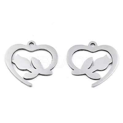 Non-Tarnish Valentine's Day 201 Stainless Steel Pendants STAS-S081-077-1