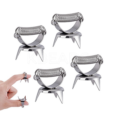 2Pcs Stainless Steel Crucible Tongs TOOL-WH0059-035-1