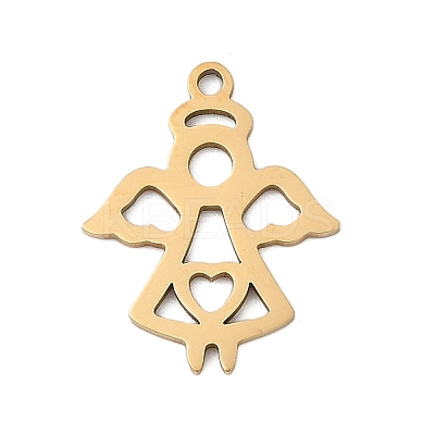 201 Stainless Steel Pendants STAS-F316-07G-1