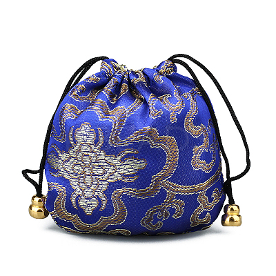 Chinese Style Stain Brocade Jewelry Packing Pouches PAAG-PW0001-161A-1-1