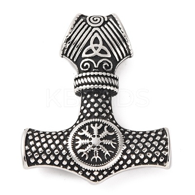 316 Surgical Stainless Steel Pendants STAS-Z073-02AS-03-1