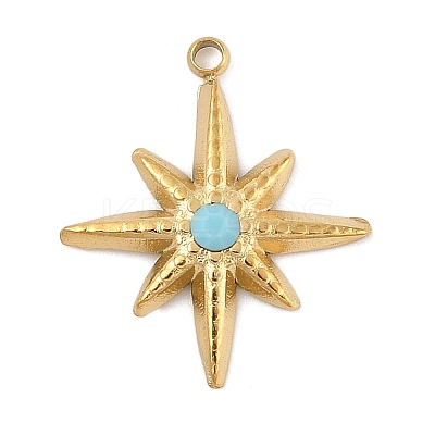 304 Stainless Steel Pendants STAS-P380-60G-1