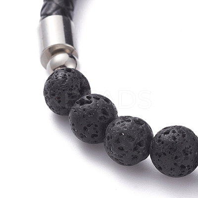 Unisex Leather Cord Bracelets BJEW-JB04852-01-1