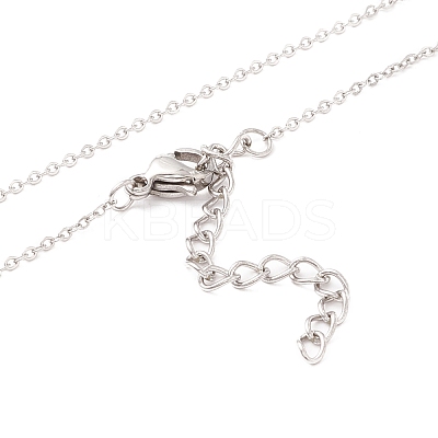 304 Stainless Steel Necklaces NJEW-M189-04P-1