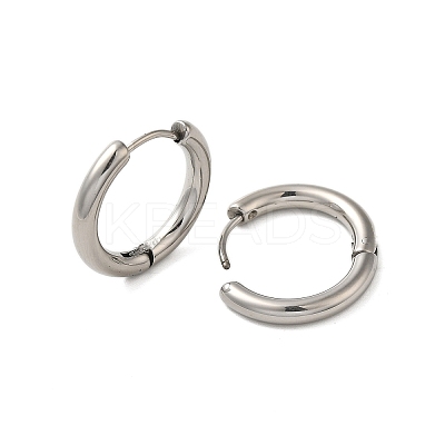 Tarnish Resistant 304 Stainless Steel Hoop Earrings EJEW-P177-P-22-1