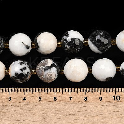 Natural Zebra Jasper Beads Strands G-C249-A15-16mm-1