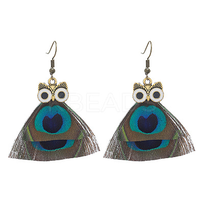 Alloy Enamel Dangle Earrings for Women WGBD3DC-01-1