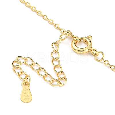 Magnetic Folding Twist Ring Cubic Zirconia Pendant Necklace NJEW-F316-03G-1
