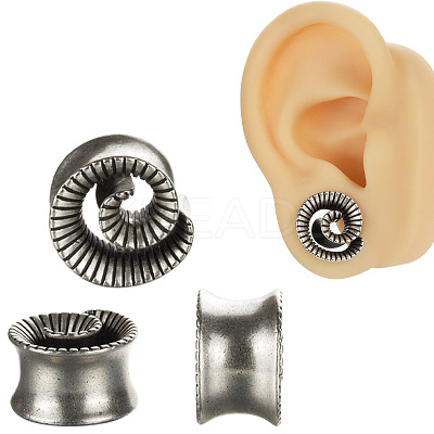 Vortex Brass Alloy Ear Tunnels FS-WGA94B8-09-1